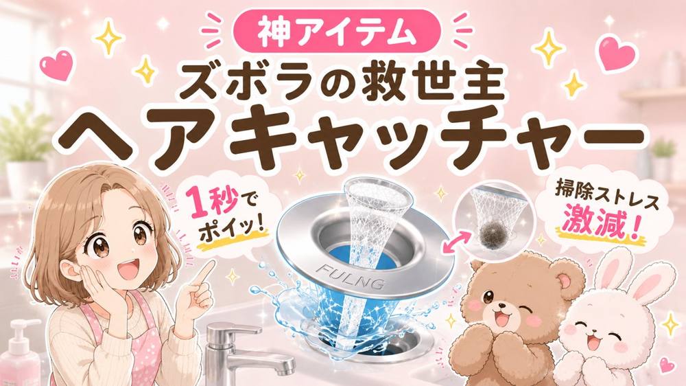 FULNG 洗面台ヘアキャッチャー|神アイテム