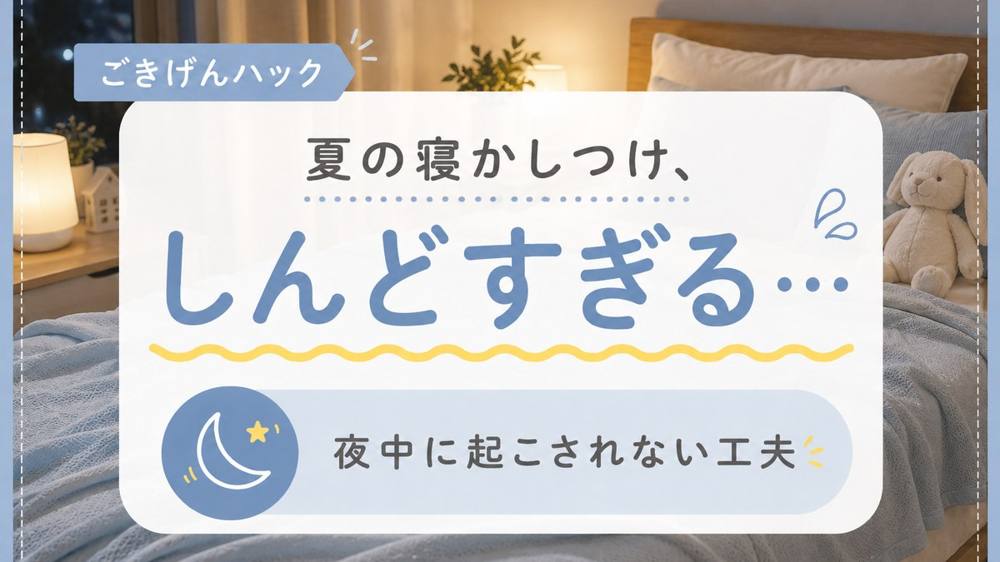 夏の夜の寝苦しさ対策|ごきげんハック
